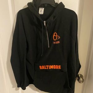 Victoria’s Secret PINK Baltimore Orioles Black Hoodie Size Medium